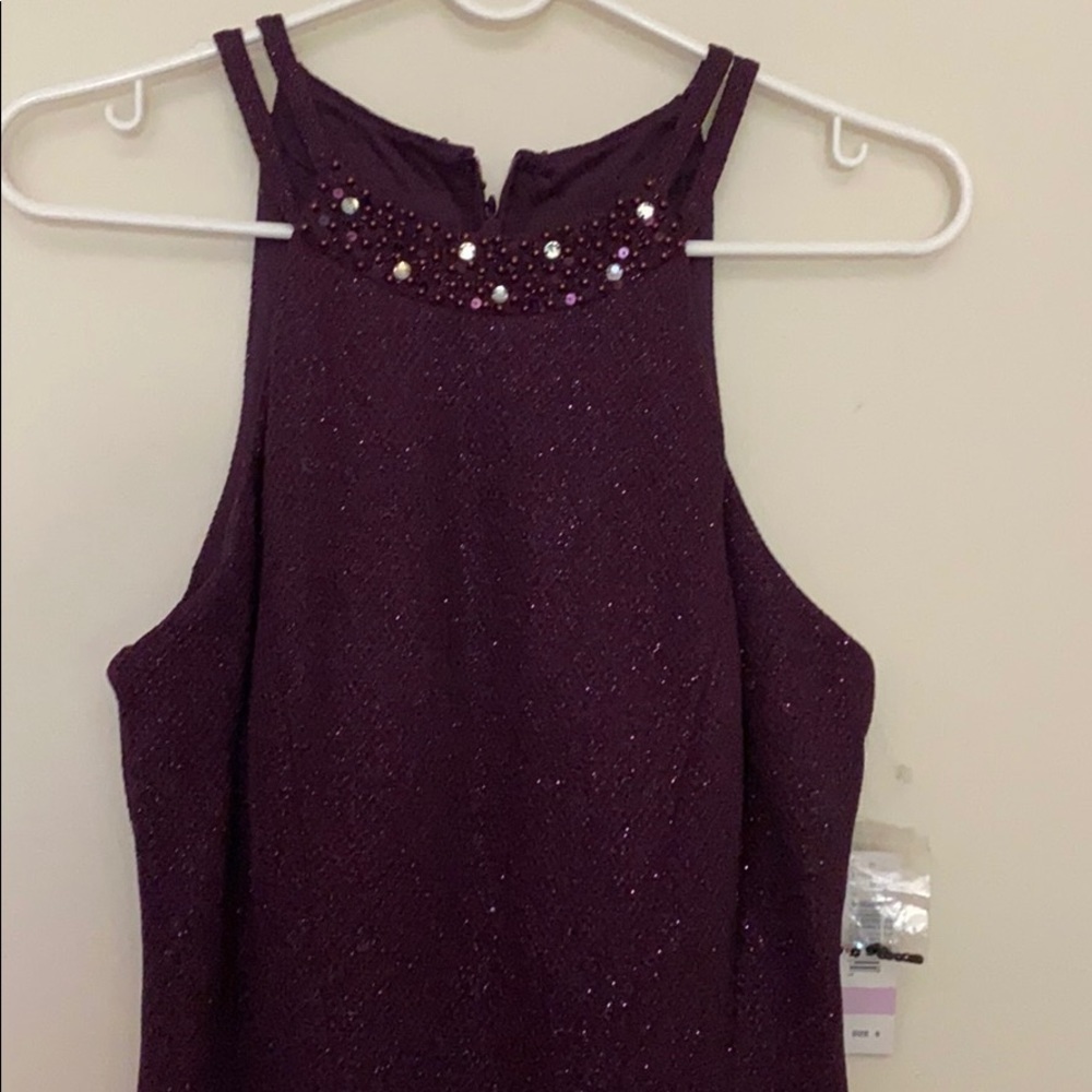 NWT Nightway mulberry shiny long gown size: 6